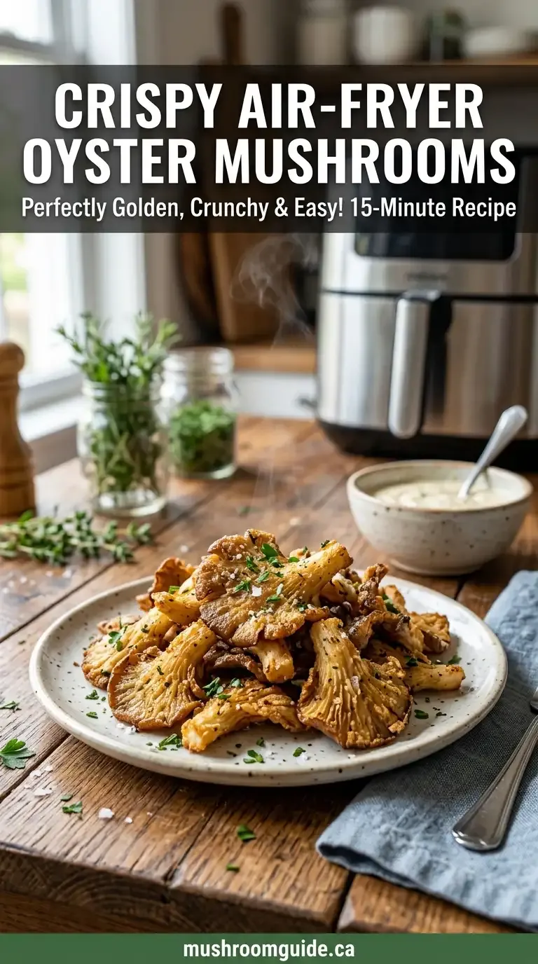Air fryer oyster mushrooms