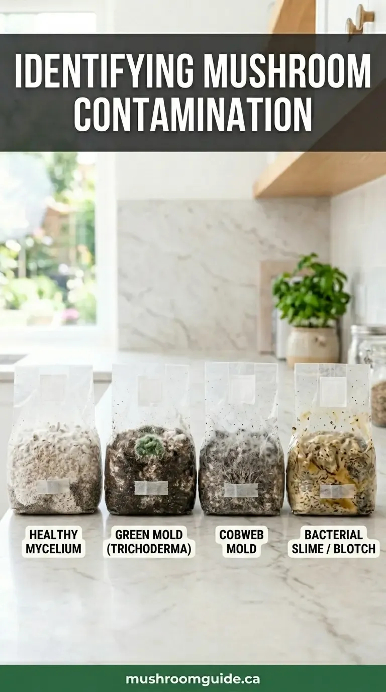 Common mushroom contamination: what it is, spot it, fix it