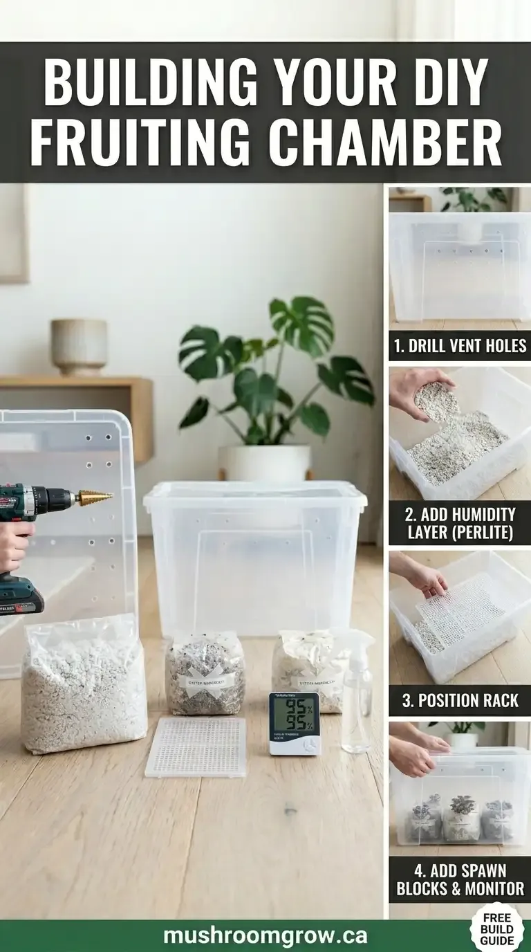 DIY fruiting chamber: shotgun + Martha tent builds