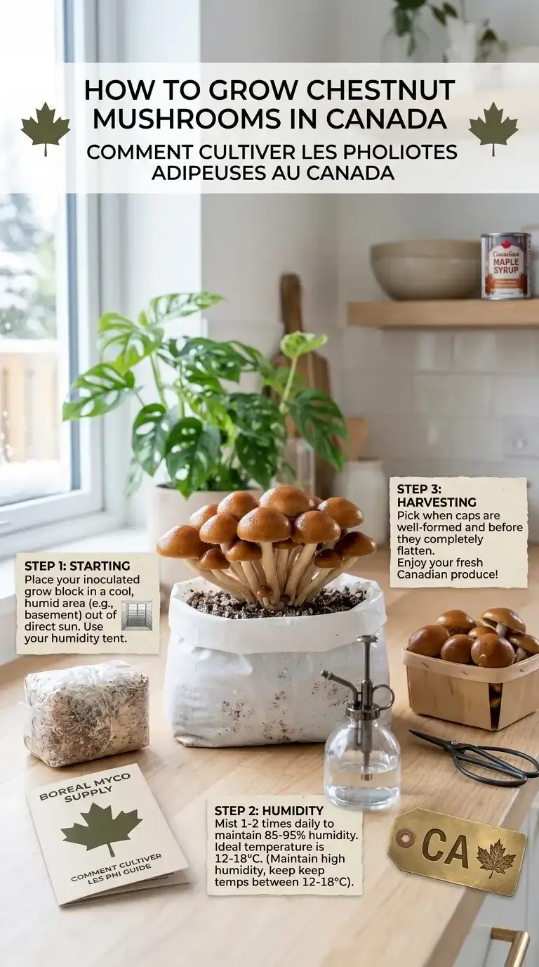 How to grow chestnut mushrooms in Canada